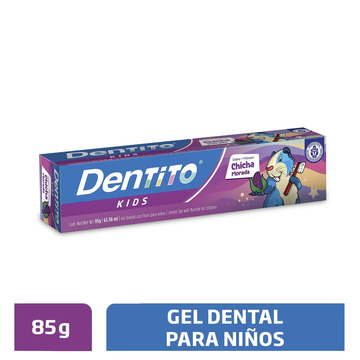 DENTITO - Pasta Dental Dento Kids Chicha Morada Envase 85 g