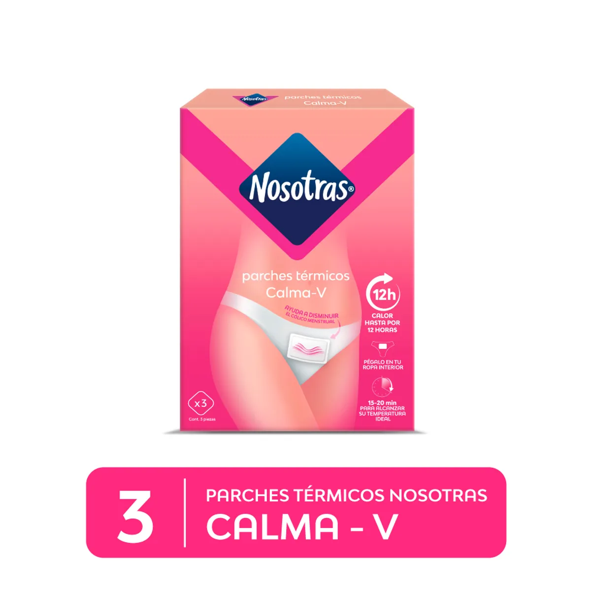 NOSOTRAS - Parches Térmicos Nosotras Calma V Caja 3 Und