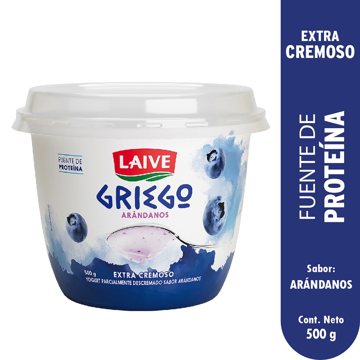 LAIVE - Yogurt Laive Griego Arándano Envase 500 g