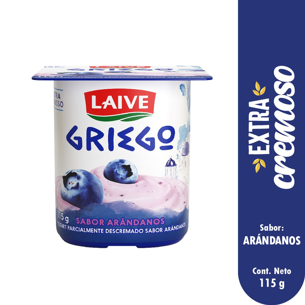 LAIVE - Yogurt Laive Griego Arándano Envase 115 g
