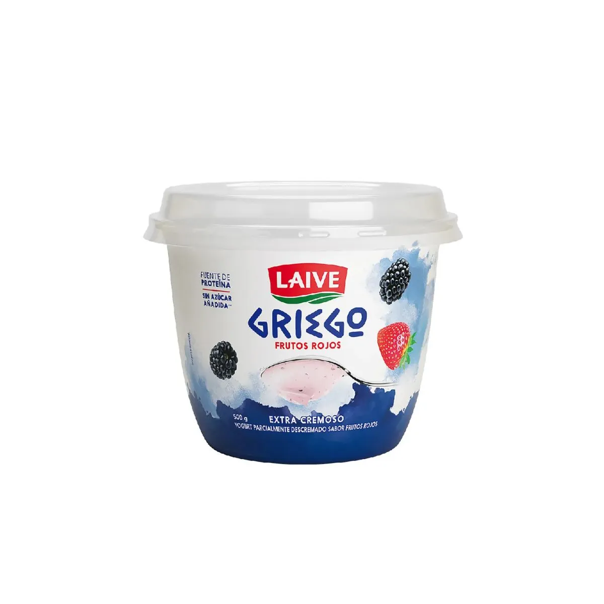 LAIVE - Yogurt Laive Griego Frutos Rojos Envase 500 g