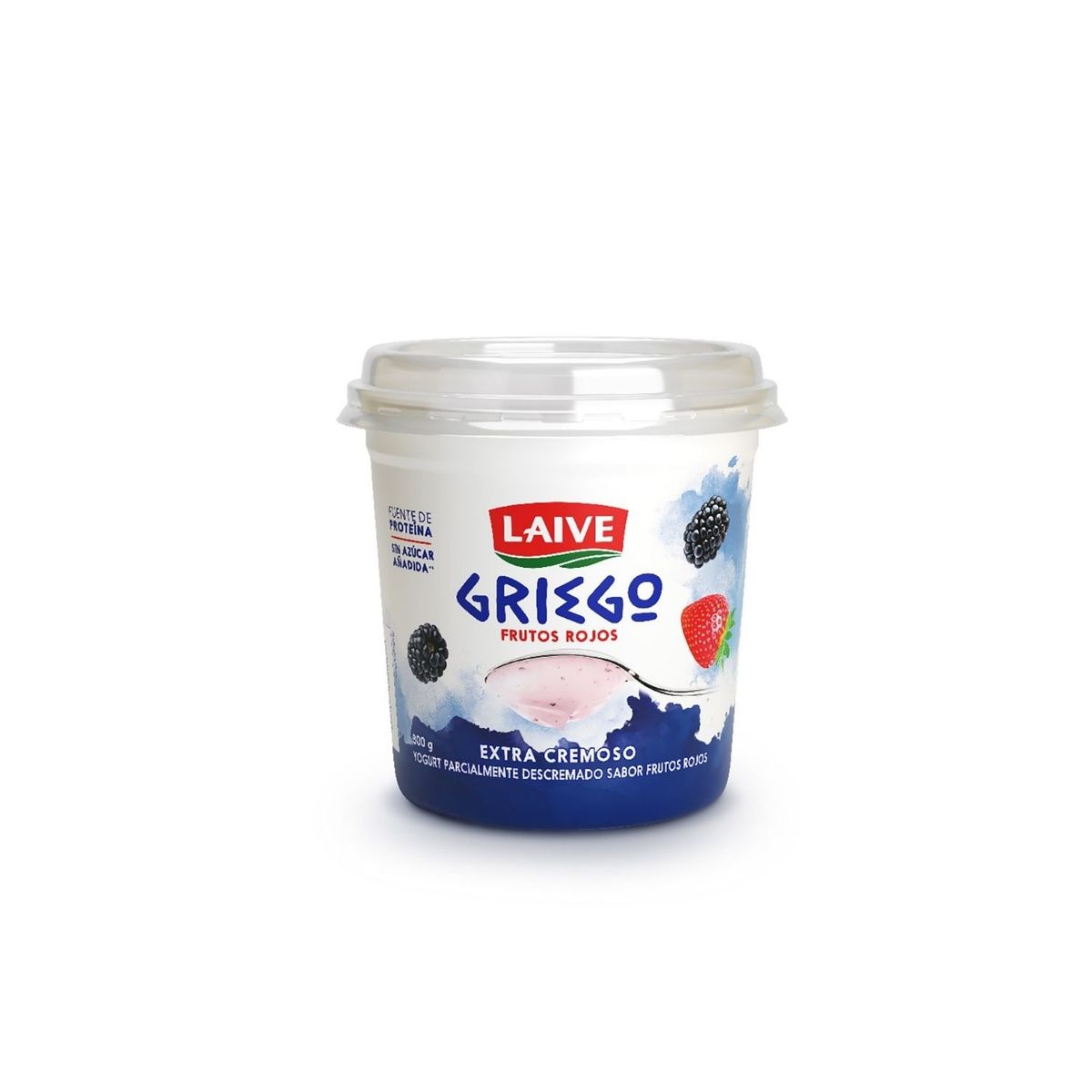 LAIVE - Yogurt Laive Griego Frutos Rojos Envase 800 g