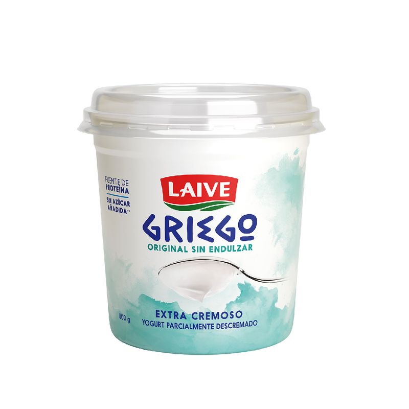 LAIVE - Yogurt  griego Ori ginal Sin Endulzante Laive 800 g