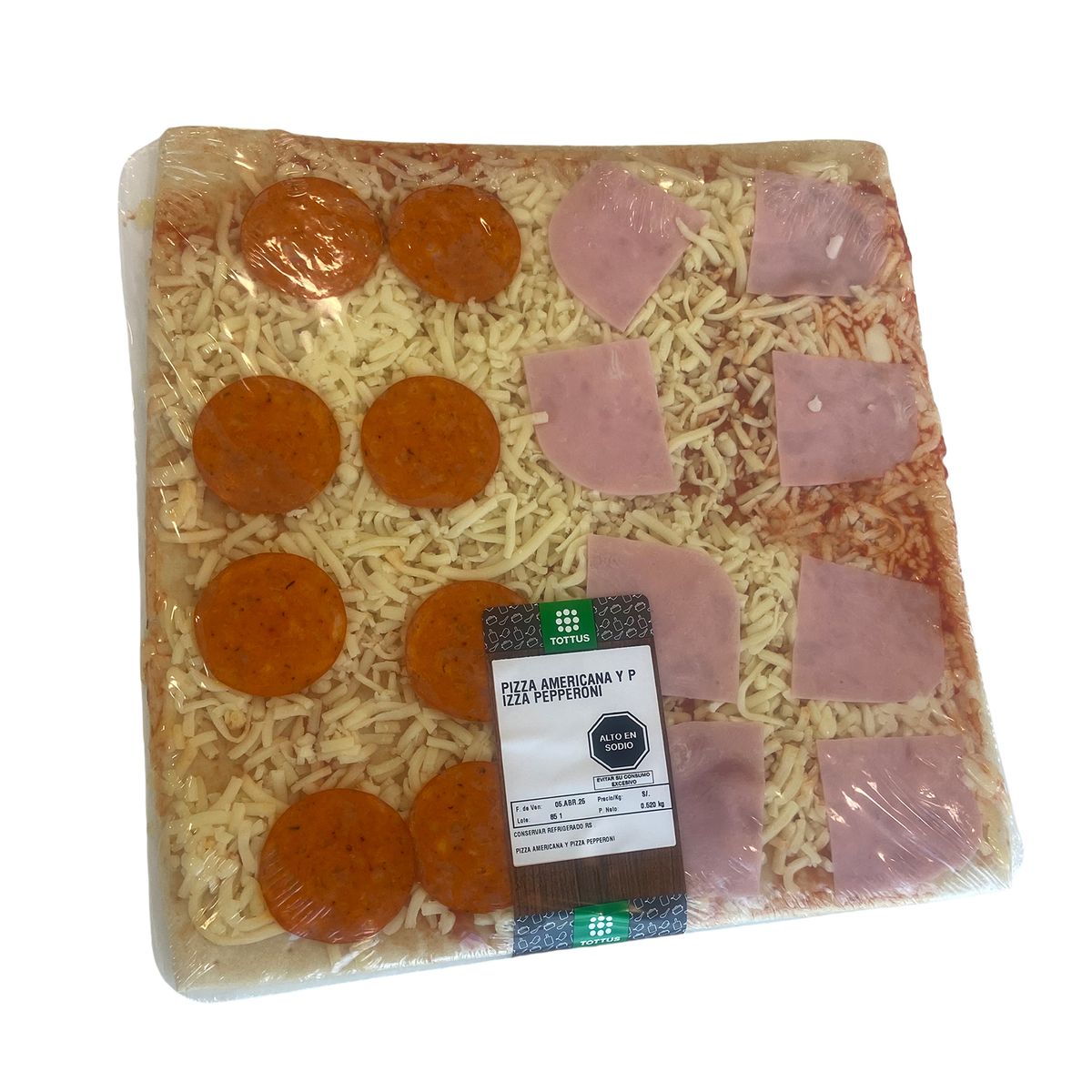 TOTTUS - Pizza Americana Y Pizza Pepperoni Precocida