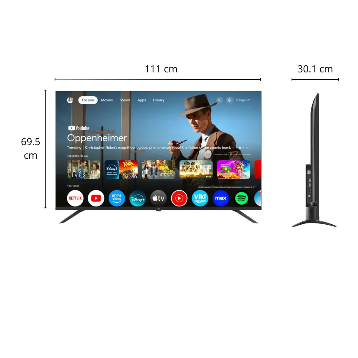 JVC - Televisor JVC UHD 50'' 4K Google TV