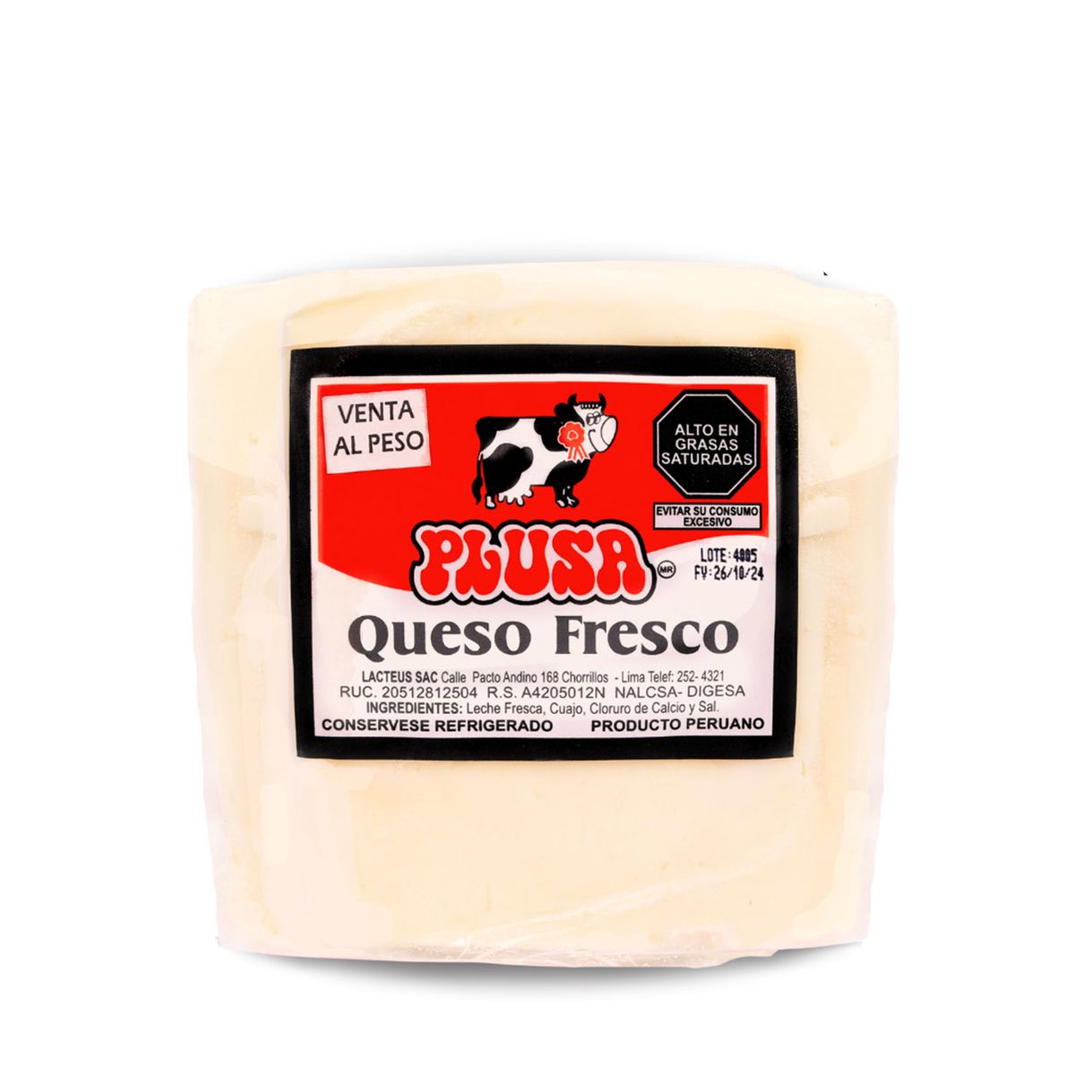 PLUSA - Queso Fresco Plusa 1 Kg