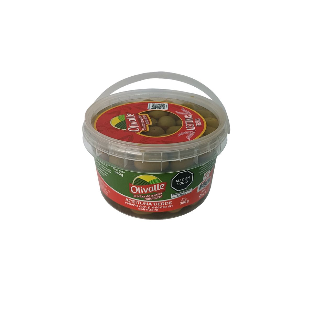 OLIVALLE - Aceituna Verde Olivalle Rellena de Pimiento Envase 350 g