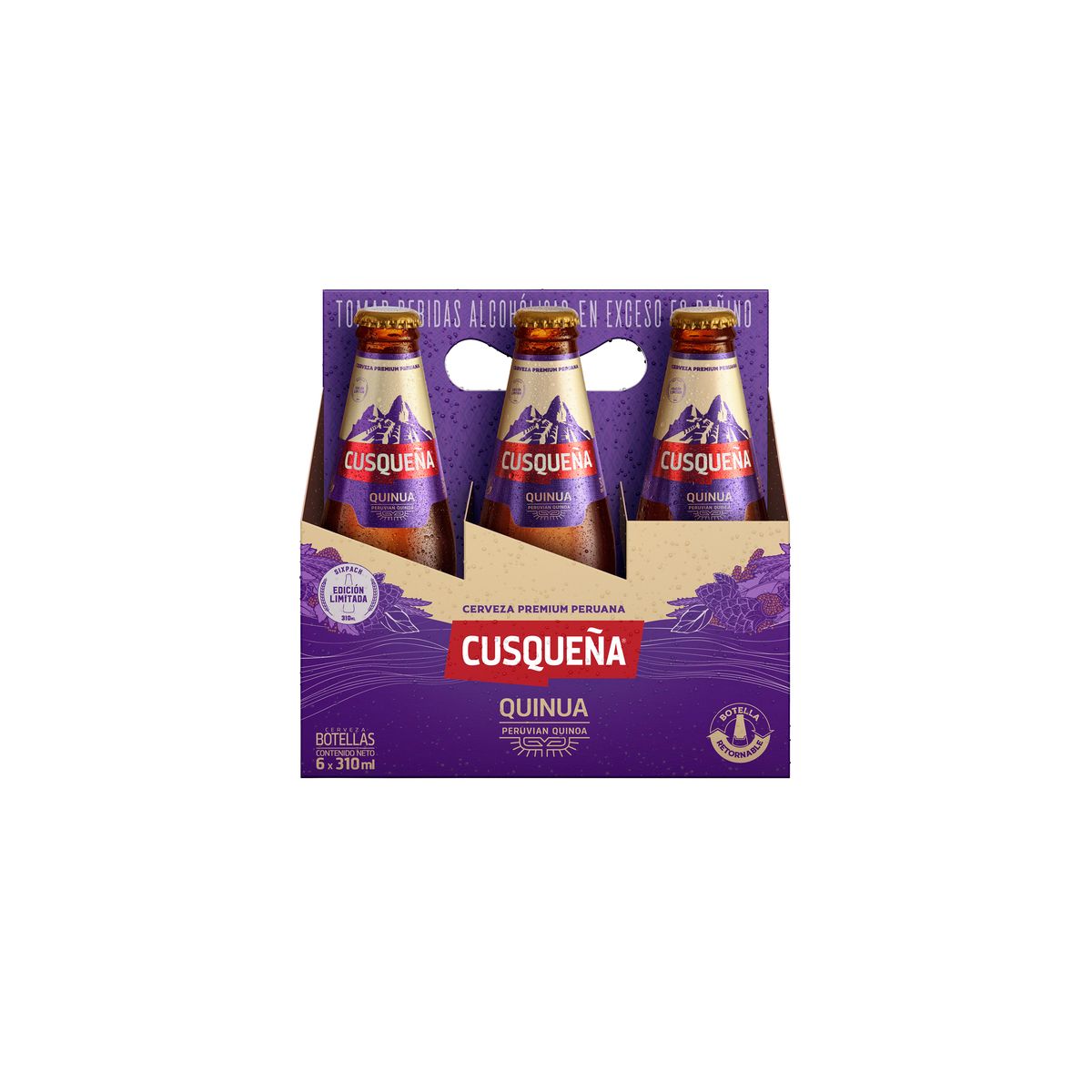 CUSQUEÑA - Cerveza Cusqueña Quinua Sixpack Botella 310 mL