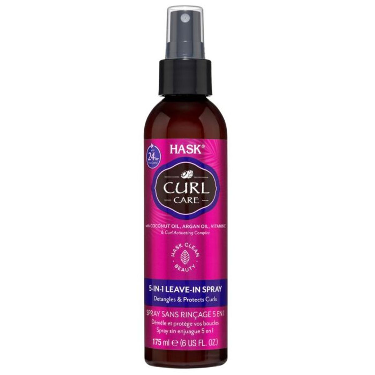 HASK - Spray Sin Enjuague 5 en 1 Hask Curl Care Envase 175 mL