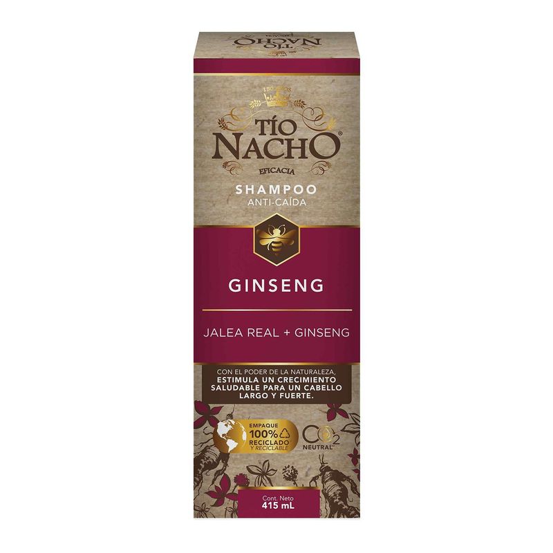 TIO NACHO - Shampoo Tío Nacho Ginseng Envase 415mL