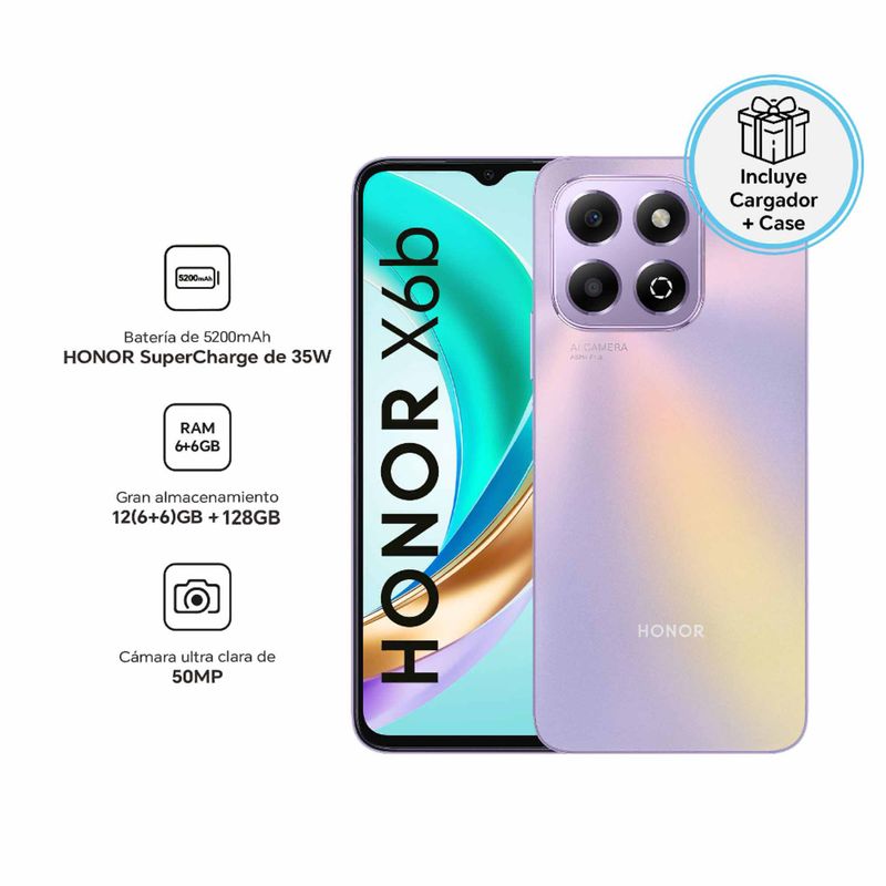 Honor - HONOR X6B 4GBY128GB STARRY PURPLE