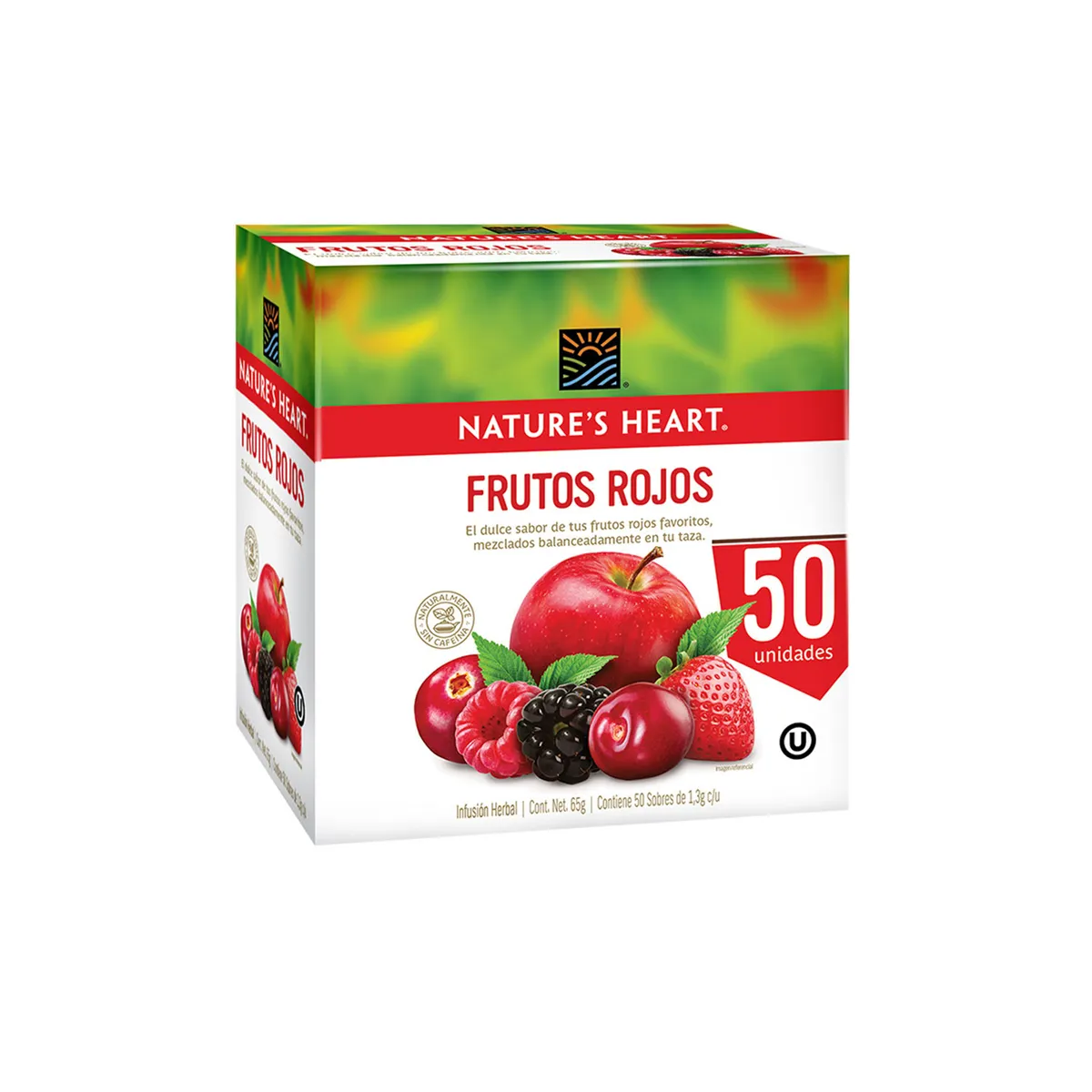 NATURES HEART - Infusión Nature Heart Frutos Rojos Caja 50 Sobres