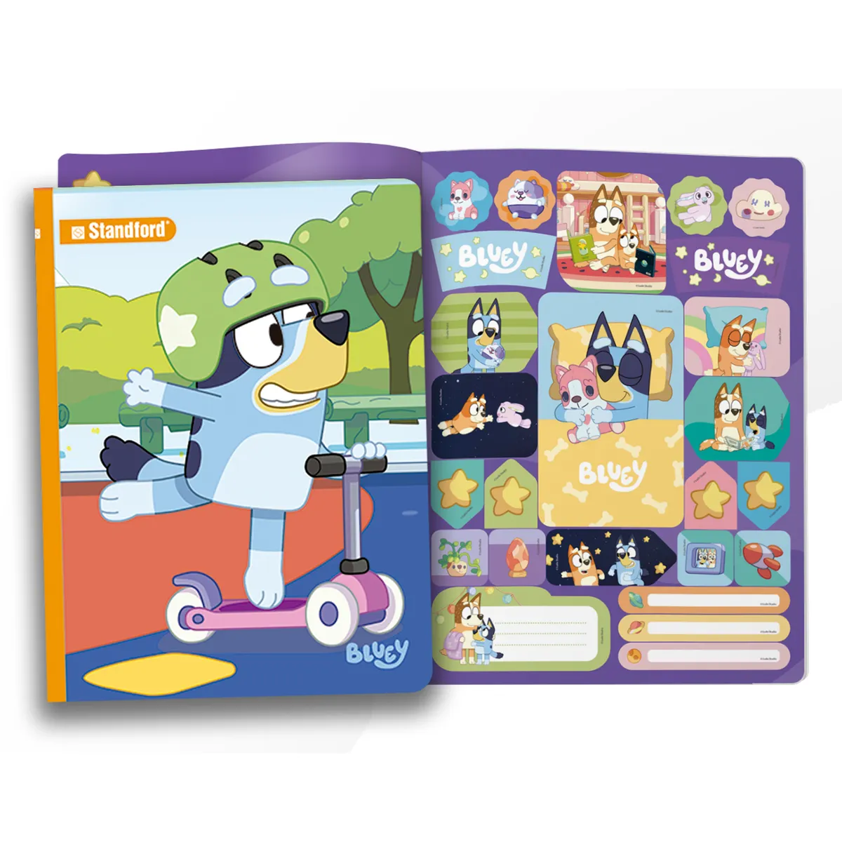STANDFORD - Cuaderno Standford Bluey 80 Hojas