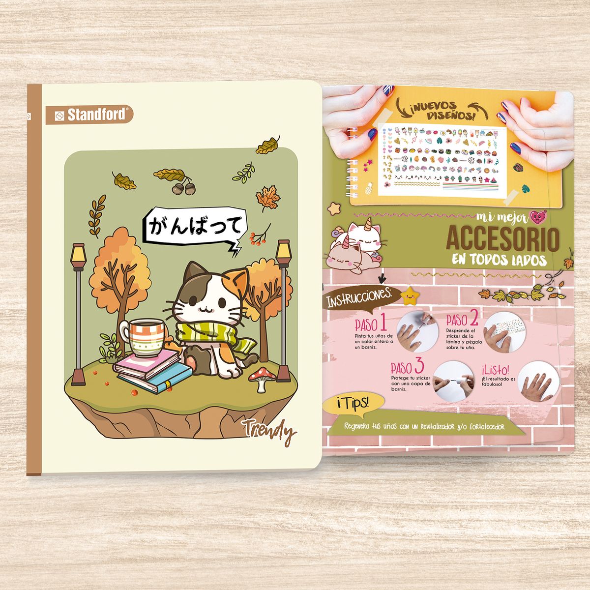 STANDFORD - Cuaderno Deluxe Stdf 84Hj Trendy T Reng Somb