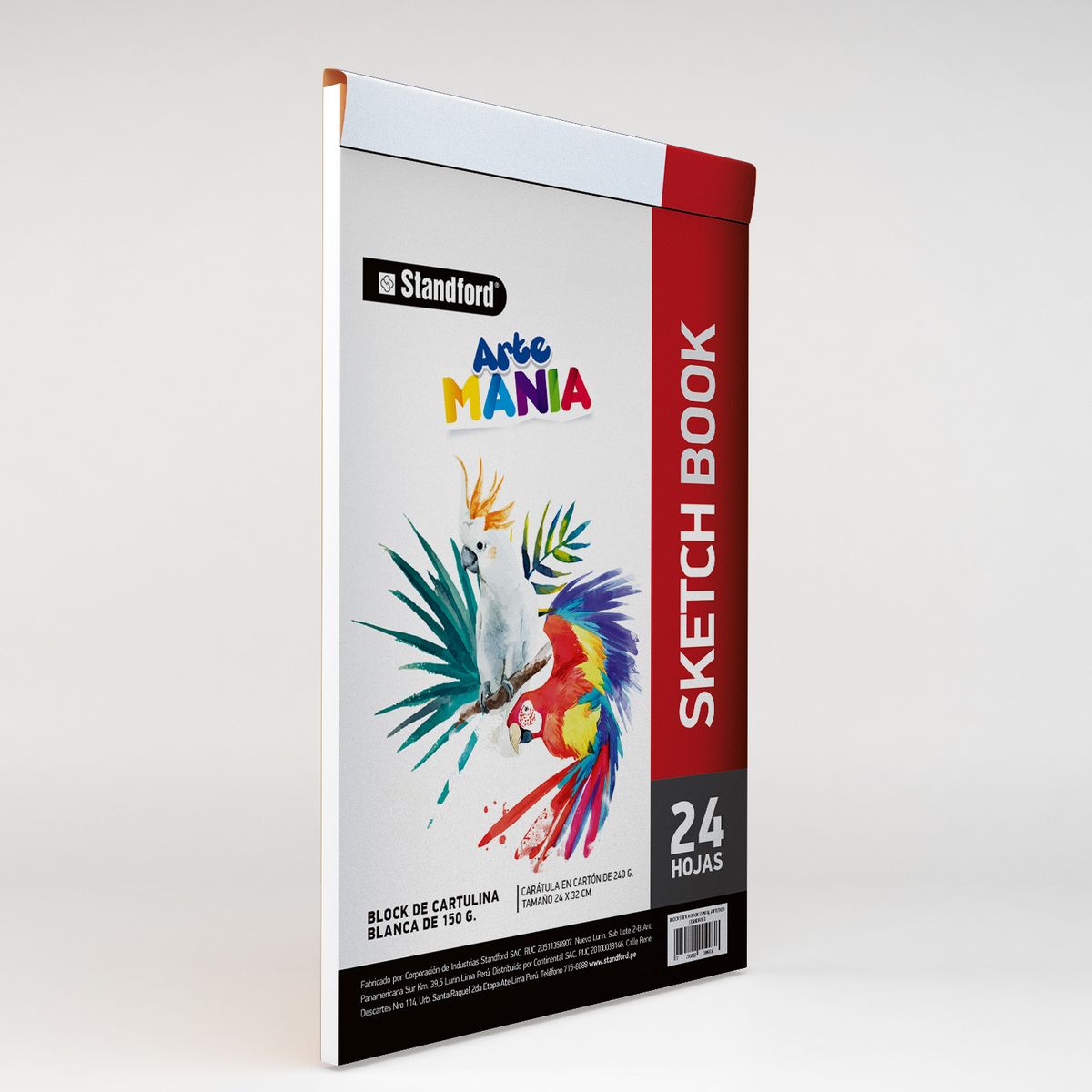 STANDFORD - Block Standford Sketch Book Encolado Art 24 Hojas