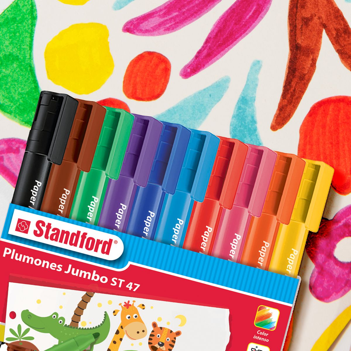 STANDFORD - MARKER STDF JUMBO 47 X 10 COLORES