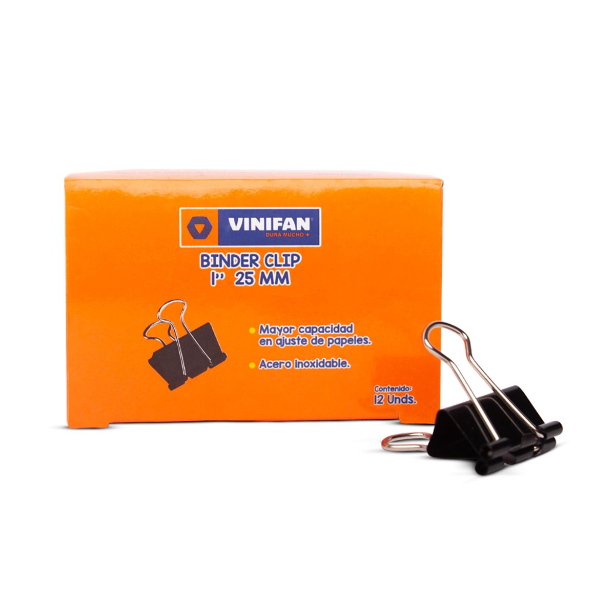 VINIFAN - Binder Vinifan Clip 1'' 25mm Caja 12 Und