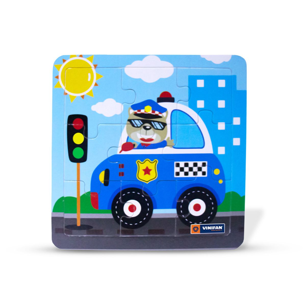 VINIFAN - Rompecabezas Vinifan Encaje Policía 9 Piezas