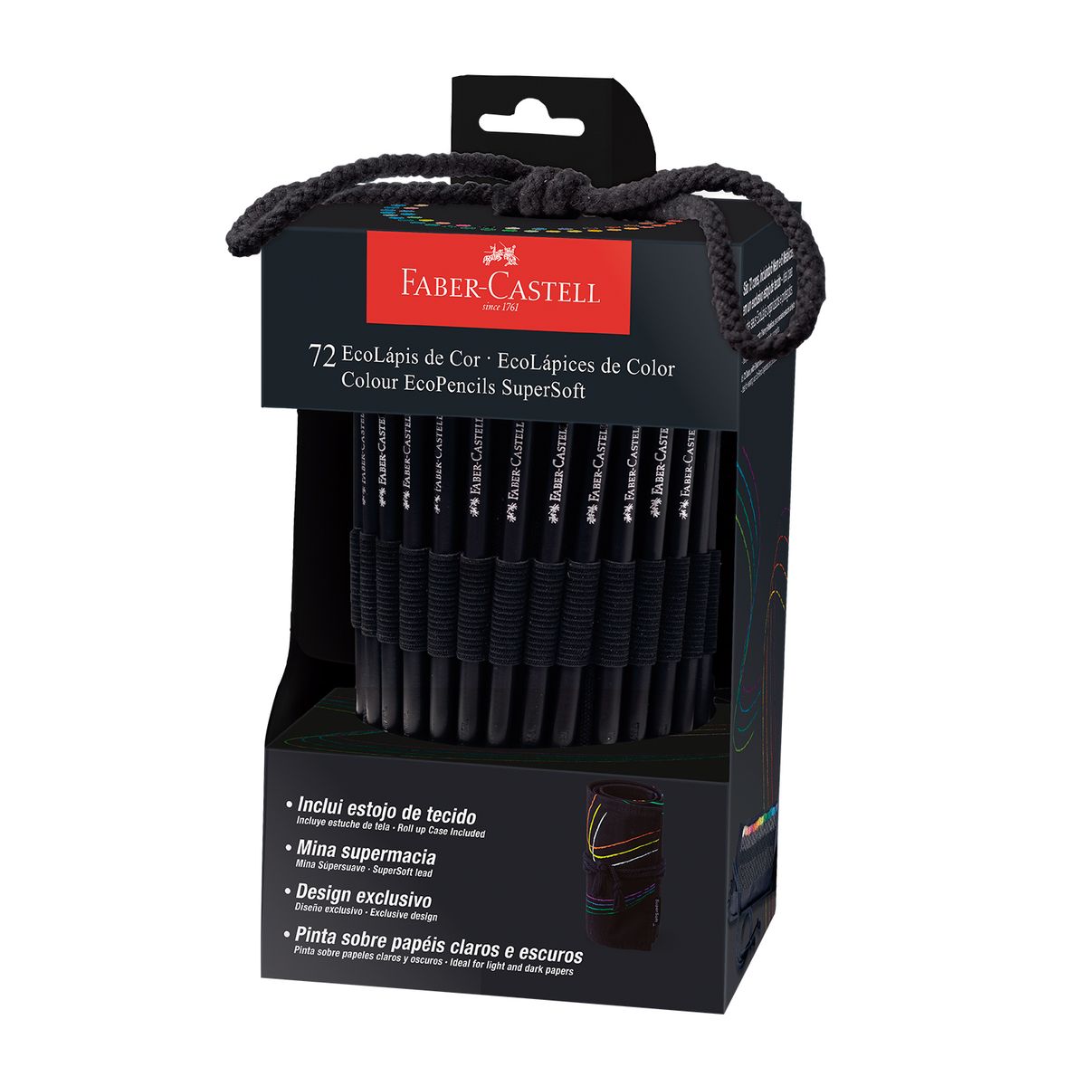 FABER CASTELL - Lápiz De Color Faber Castell Súper Soft Estuche De Tela 72 Und