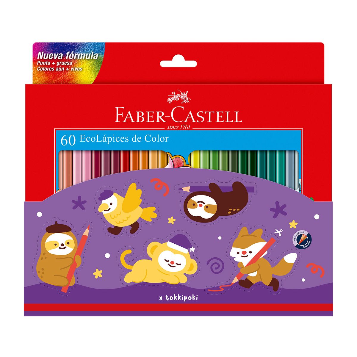 FABER CASTELL - Colores Faber Castell Ecológicos Empaque 60 Und