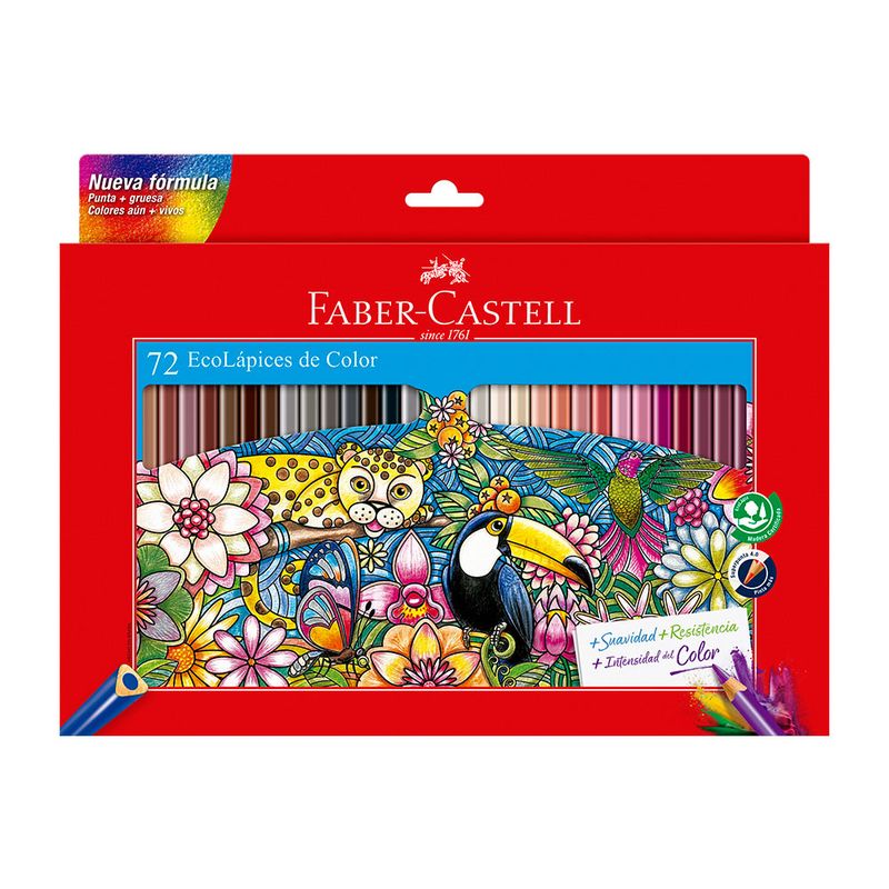 FABER CASTELL - ECOLAPICES 72 COLORES 4.0