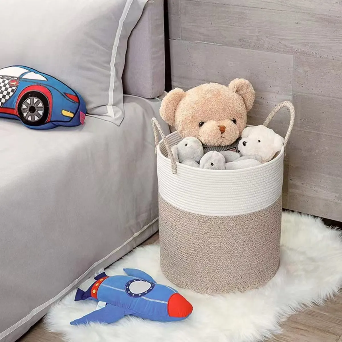 Casa Joven - Canasto con Asa Bicolor