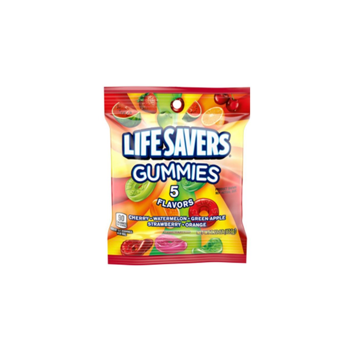 LIFESAVERS - Gomas Life Savers Sabores Frutales Bolsa 91.3 g