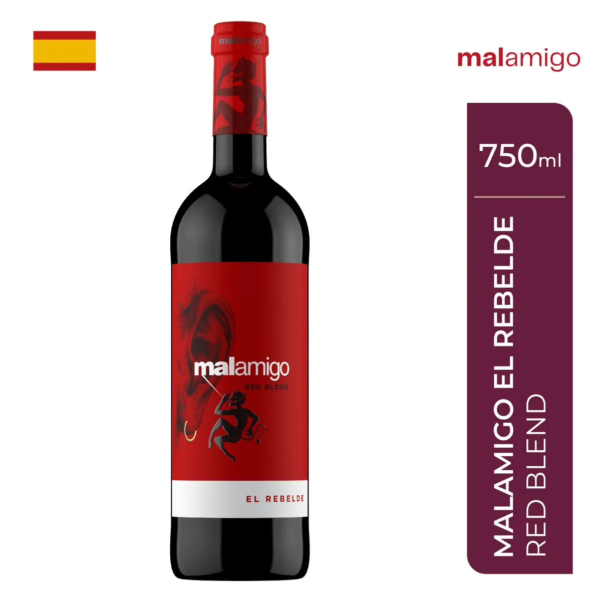 MALAMIGO - Vino Malamigo El Rebelde Red Blend Botella 750 mL