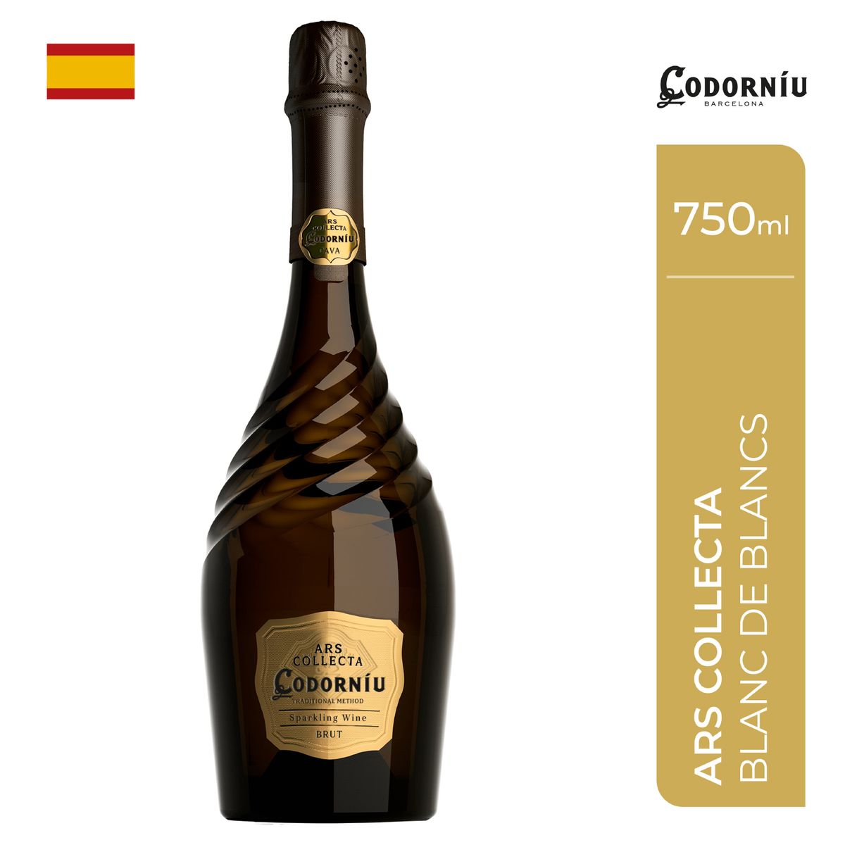 CODORNIU - Vino Blanc Blancs Ars Collecta Botella 750 mL