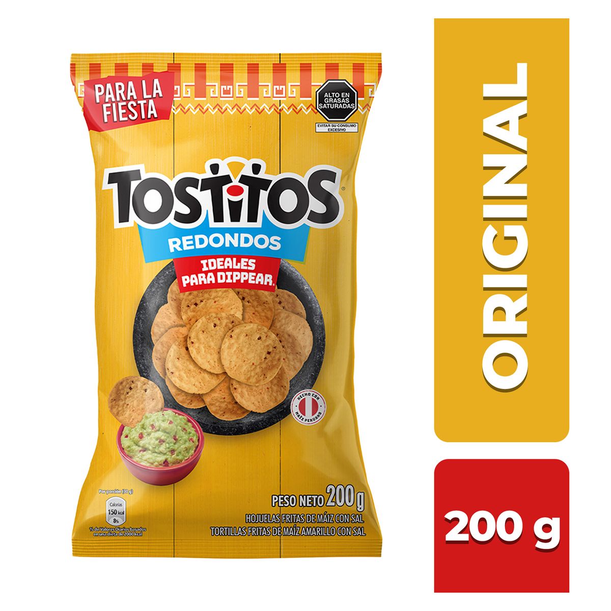 TOSTITOS - Nachos Tostitos Redondos Sal Bolsa 200 g