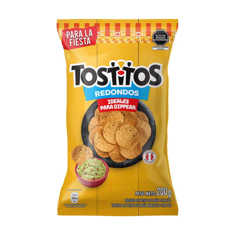 TOSTITOS - Tostitos Redondo Bolsa 200 g