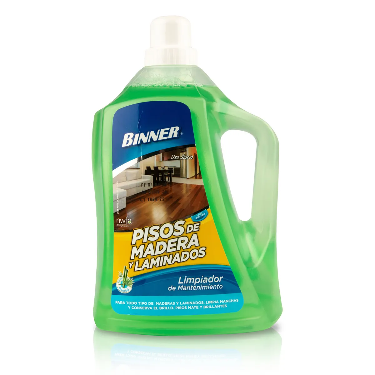 BINNER - Limpiador de Mantenimiento Binner Pisos de Madera Envase 1.9 L