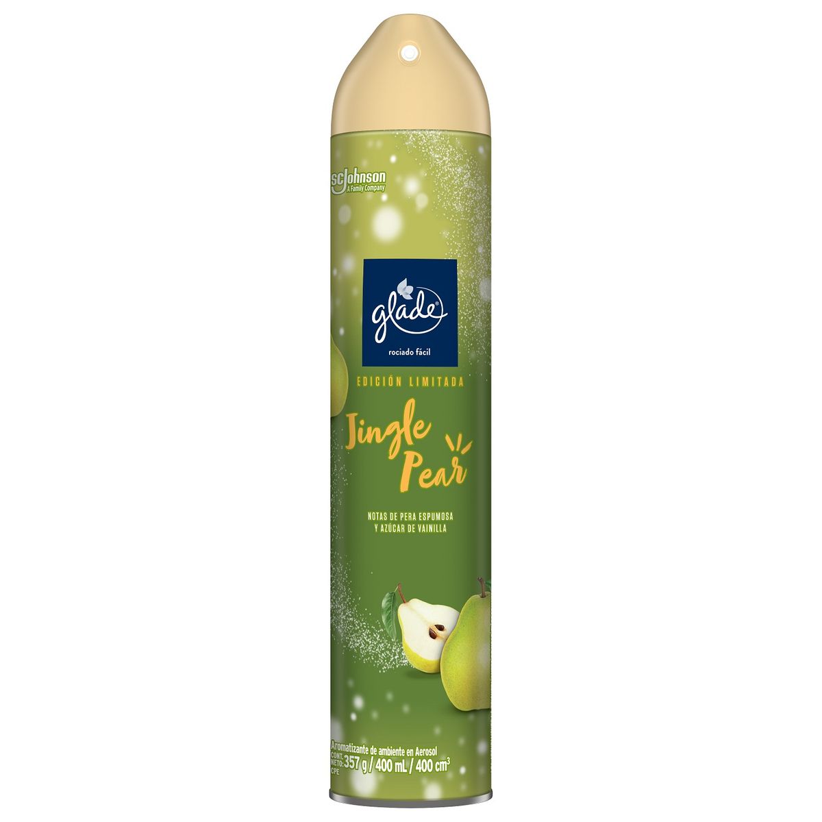 GLADE - Ambientador en Aerosol Glade Jingle Pear Envase 400 mL