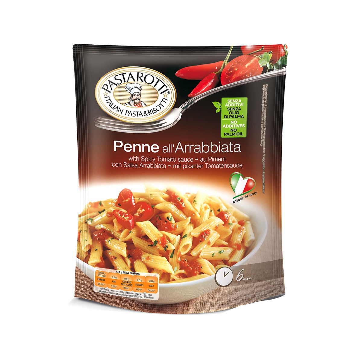 PASTAROTTI - Salsa Penne Arrabiata Pastarotti Bolsa 175 g