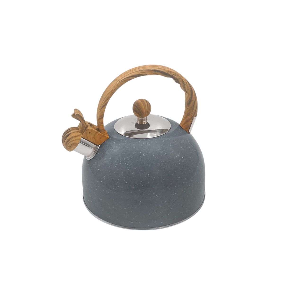 Casa Joven - Tetera Acero Inoxidable Look Madera Gris 3 L