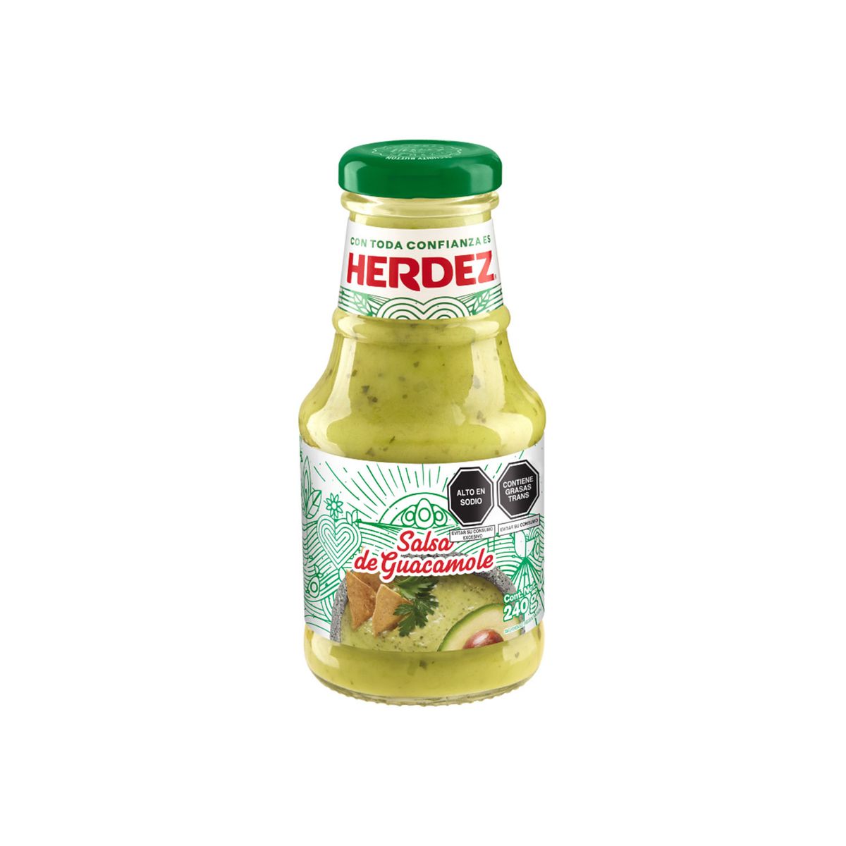 HERDEZ - Salsa de Guacamole Herdez Envase 240 g