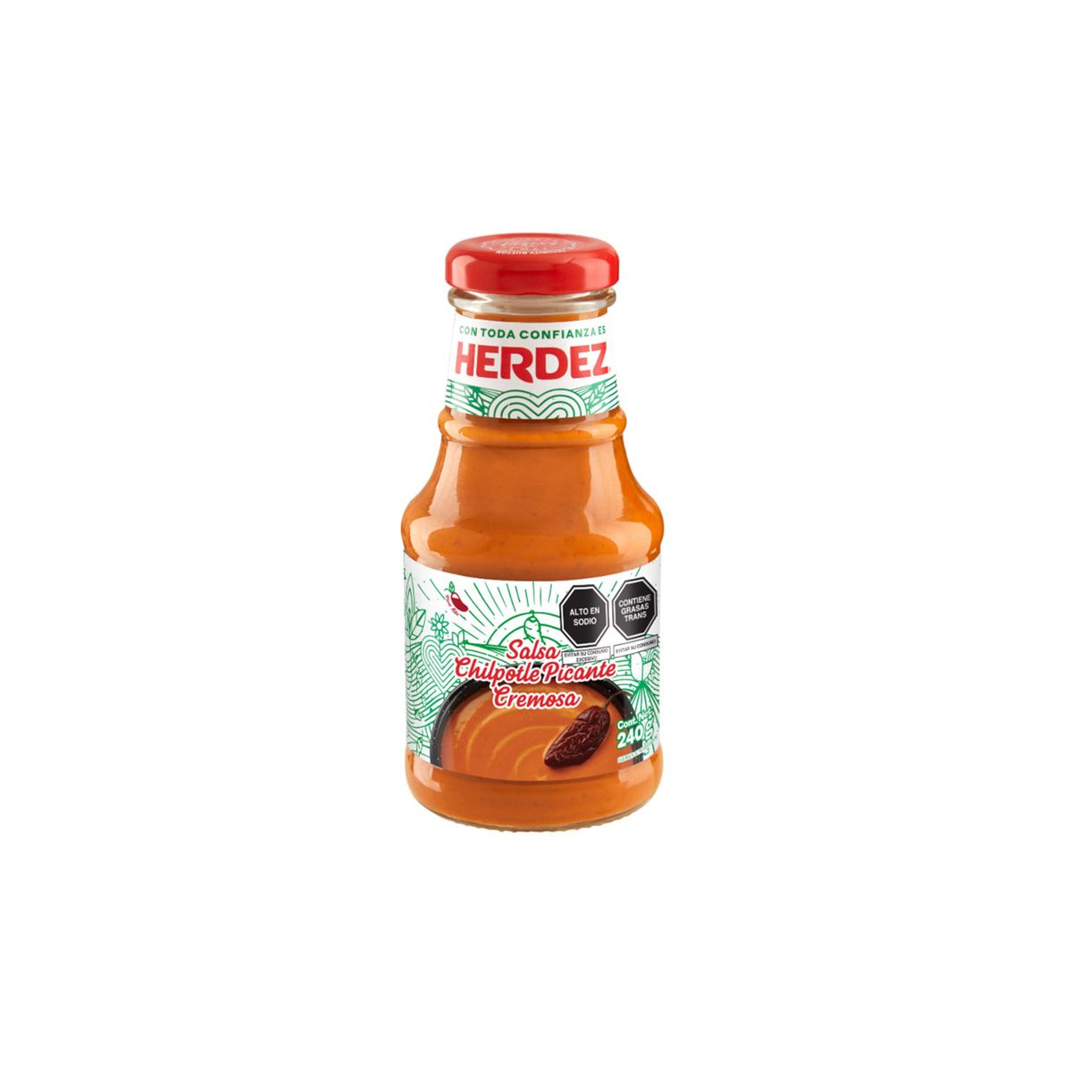 HERDEZ - Salsa Chipotle Picante Crema Herdez Envase 240 g