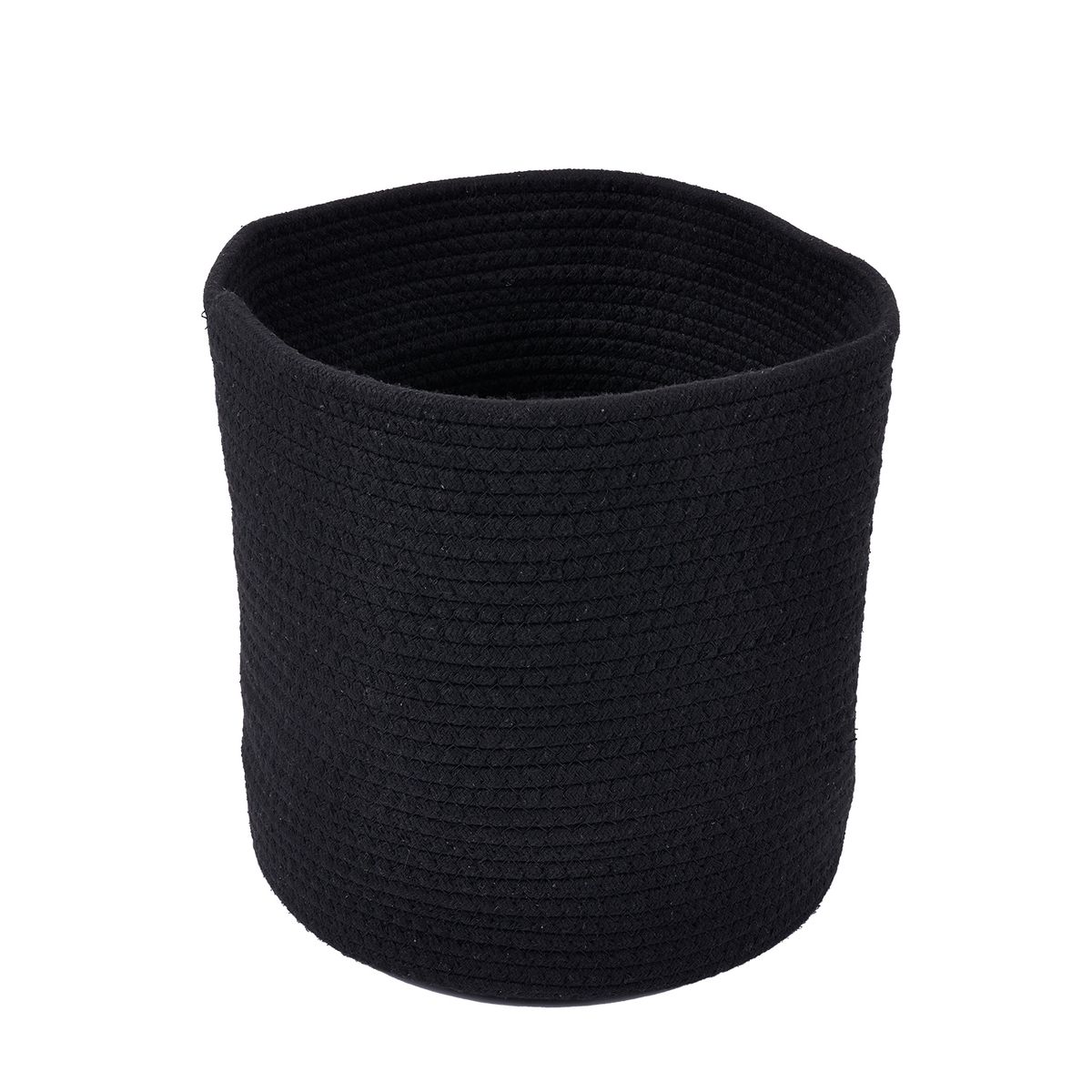 Casa Joven - Cesto Tejido Redondo Negro