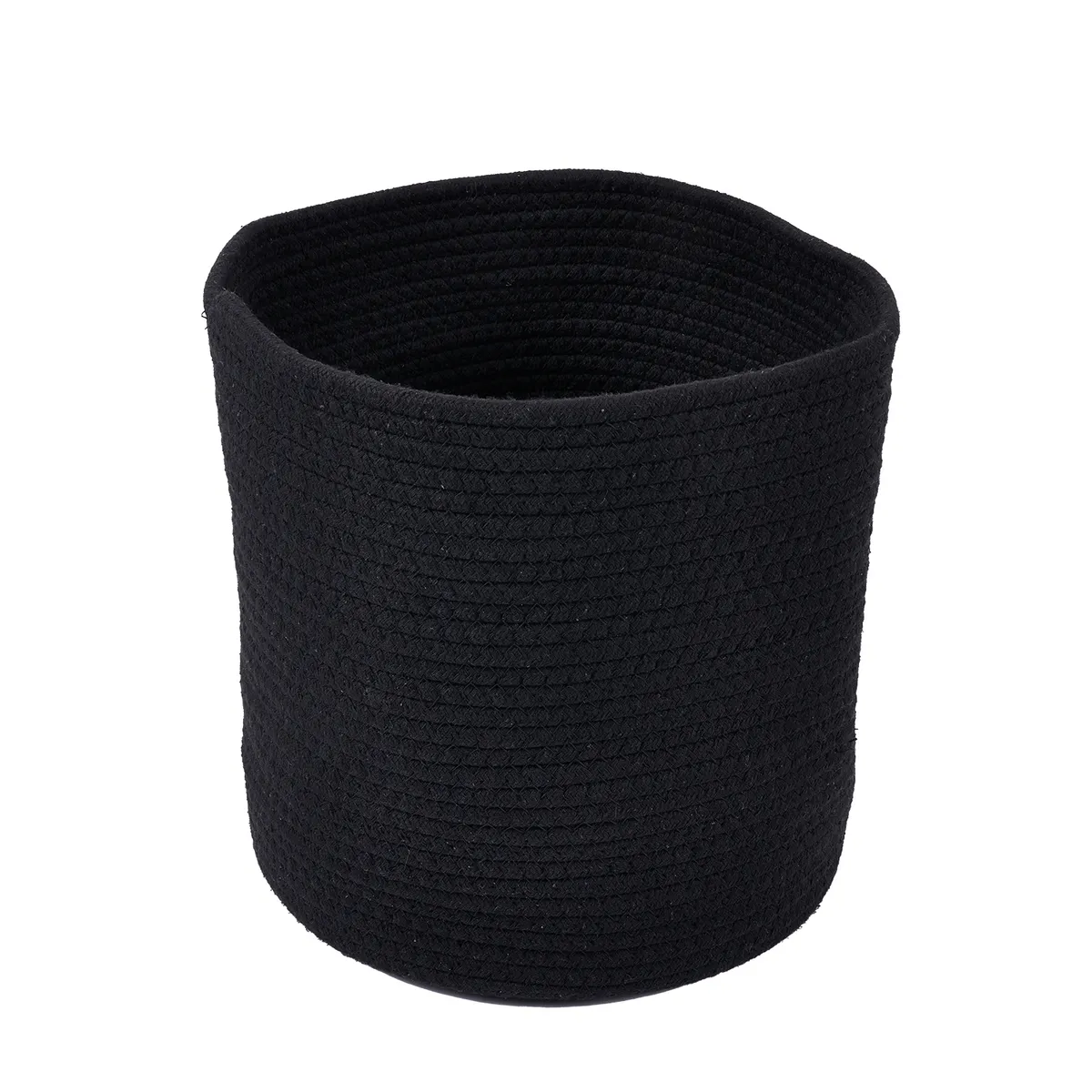 Casa Joven - Cesto Tejido Redondo Negro