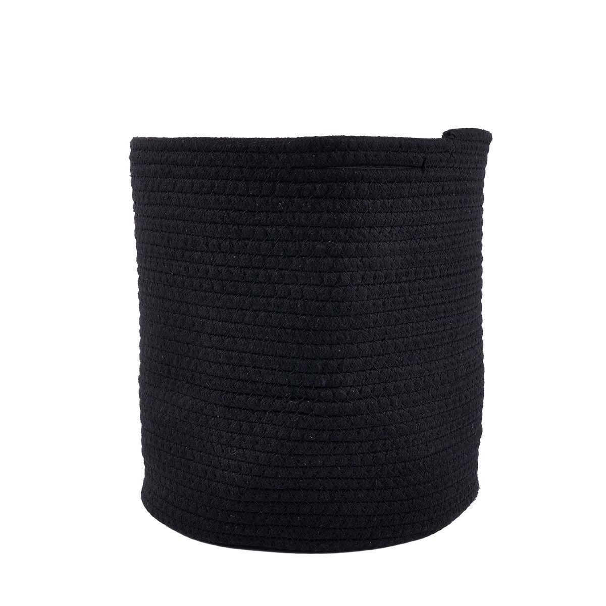 Casa Joven - Cesto Tejido Redondo Negro