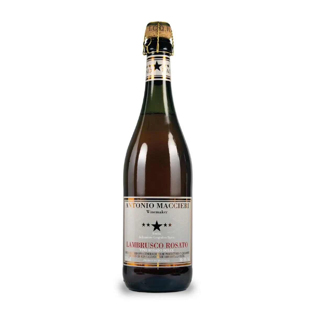 ANTONIO MACCIERI - Vino Antonio Maccieri Lambrusco Rosé Botella 750 mL
