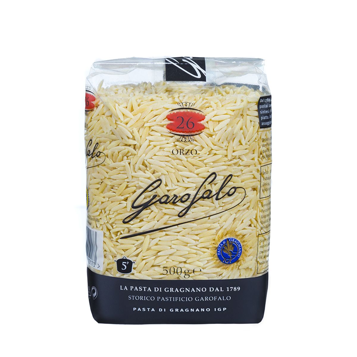 GAROFALO - Pasta Orzo de Trigo Duro Garofalo Bolsa 500 g