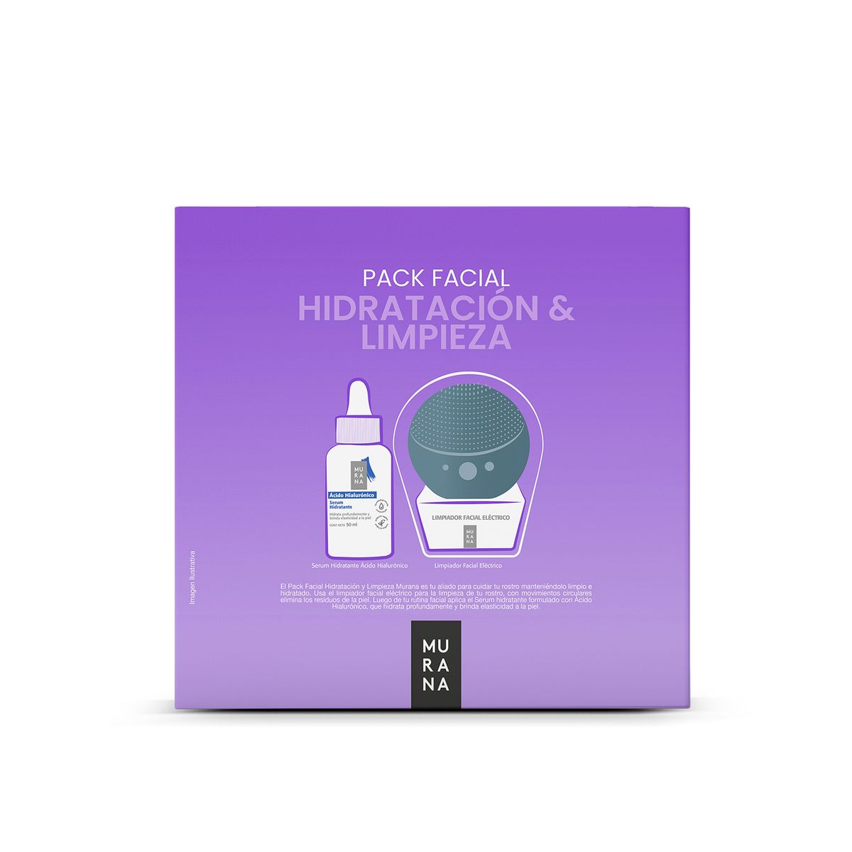 MURANA - Pack Murana Sérum Hialurónico 50 mL + Limpiador Eléctrico