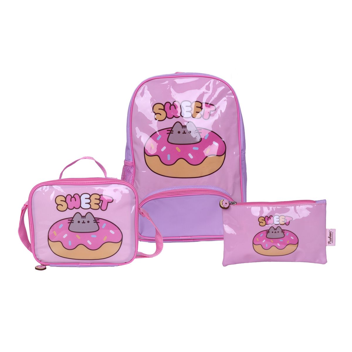 ARTESCO - MOCHILA PROM +LONCH +CARTUCHERA PUSHEEN