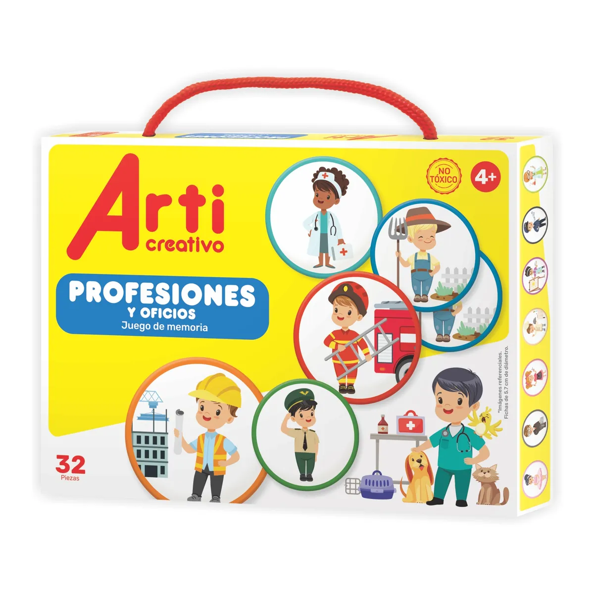 ARTI CREATIVO - Juego De Memoria Arti Creativo Profesiones Y Oficios 32 Piezas