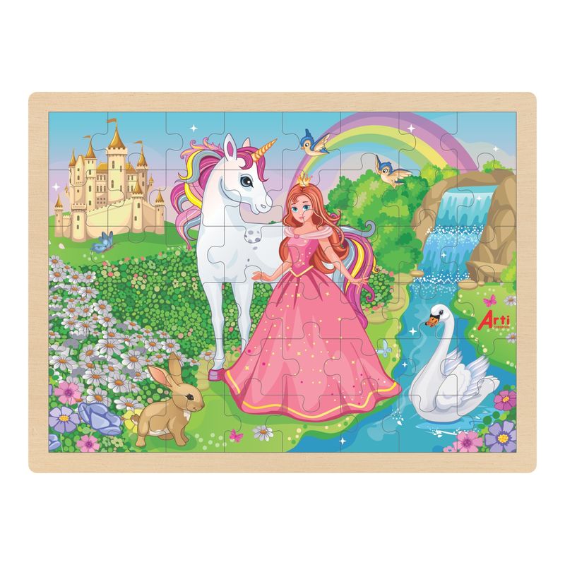Rompecabezas Arti Creativo Cuento De Hadas 48 Piezas Madera