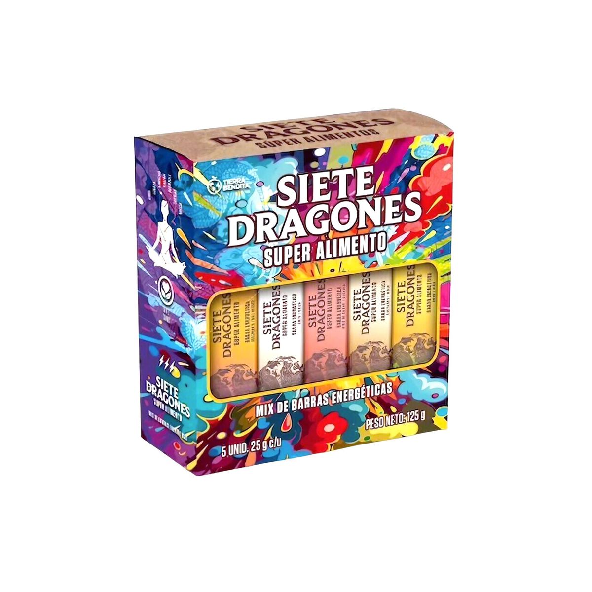 SIETE DRAGONES - Barra Mix Siete Dragones Caja 5 Und
