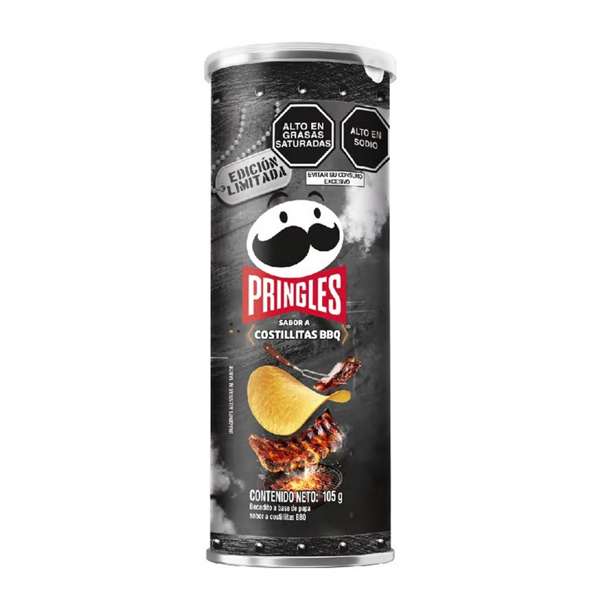 PRINGLES - Papas Pringles Costillitas BBQ Envase 105 g