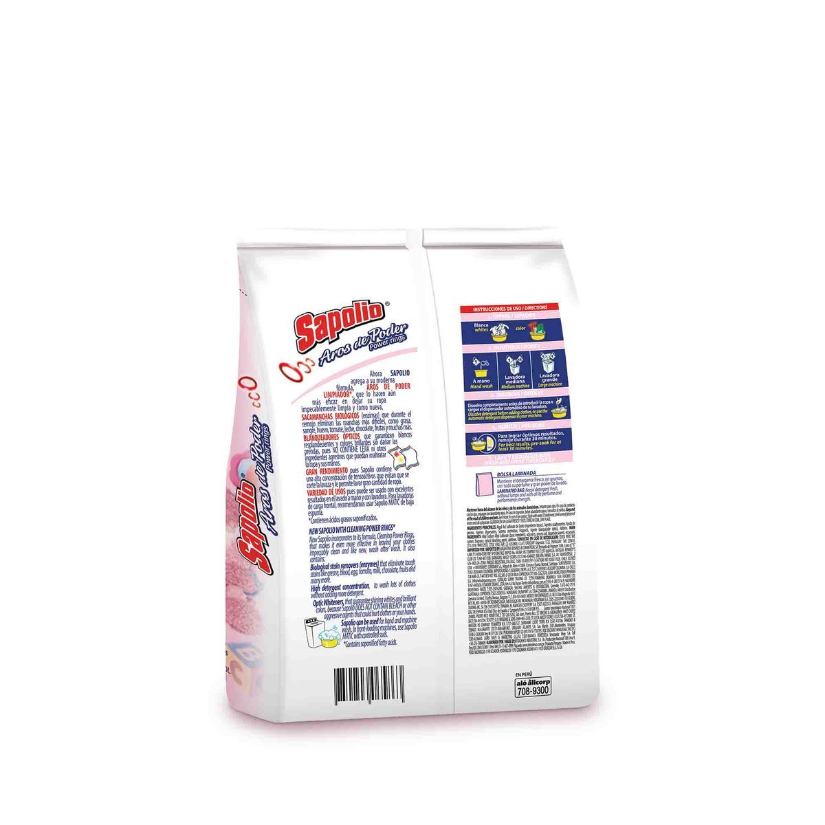 SAPOLIO - Detergente en Polvo Sapolio Bebé Bolsa 730 g