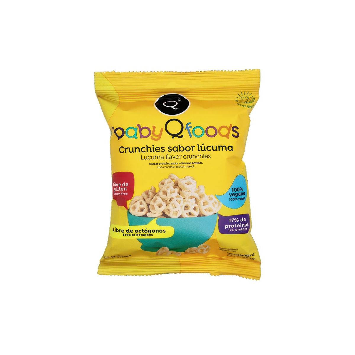 QFOODS - Crunchies Qfoods Sabor Lúcuma Bolsa 25 g
